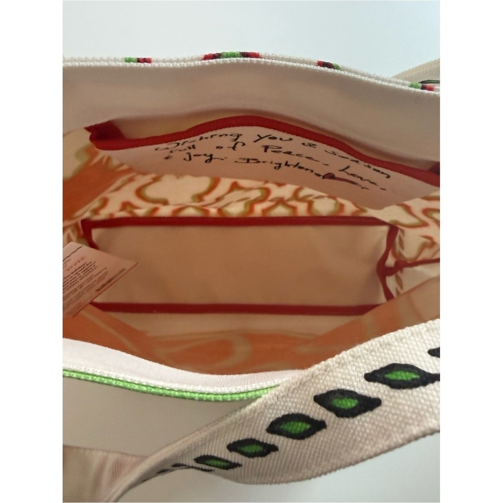 Brighton Love & Joy Canvas Holiday Tote | NWT - Picture 5 of 8